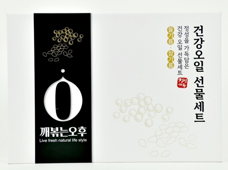 강원더몰,깨볶는오후 상생형 선물세트(180ml x 2,100g x 2)