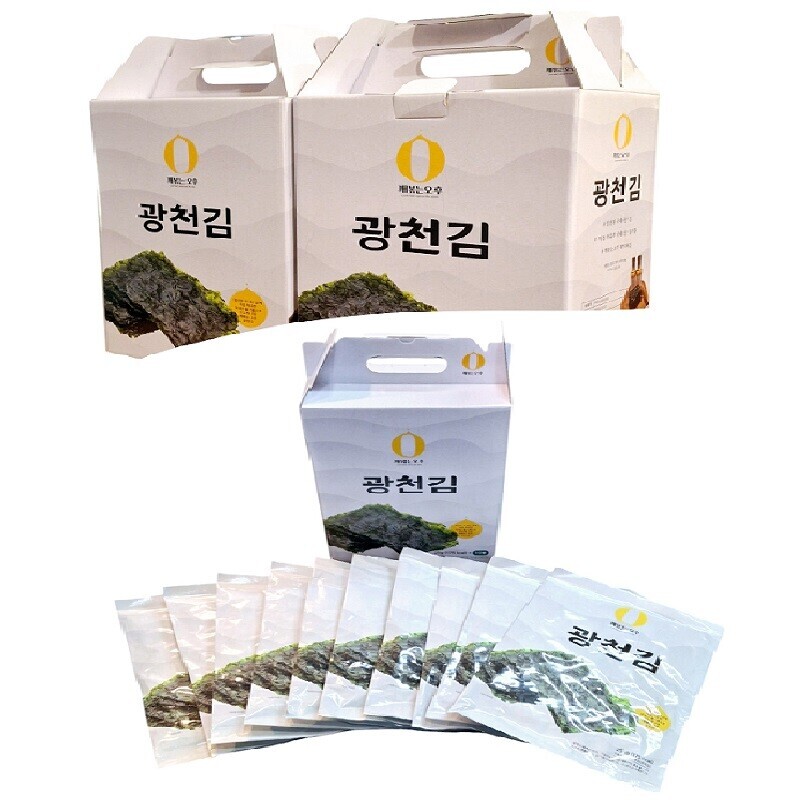 강원더몰,깨볶는오후 광천김 선물세트