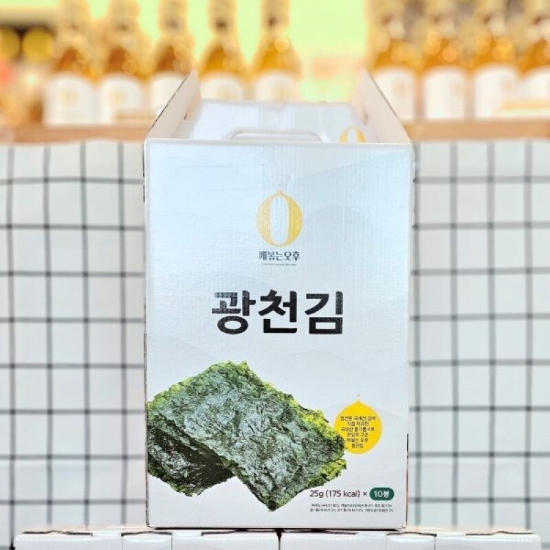 강원더몰,깨볶는오후 광천김 선물세트